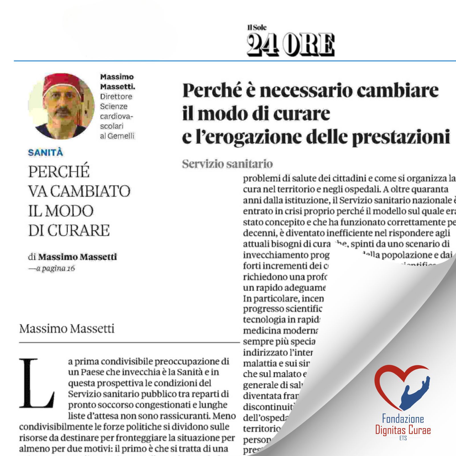 Perché è necessario cambiare il modo di curare e l’erogazione delle prestazioni